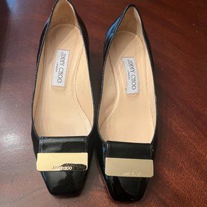 Jimmy Choo, Black Patent Pumps, Size 37